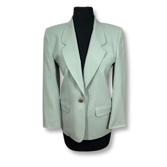 Talbots Jackets & Blazers - EUC‎ Vintage Talbots Blazer Jacket Career Office Button Front Petite Size 2P